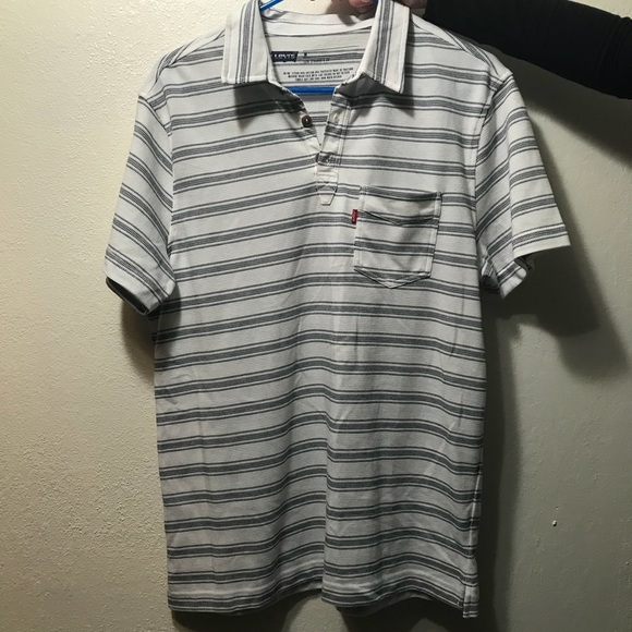NWT Levi’s Stripped Polo - Picture 1 of 4